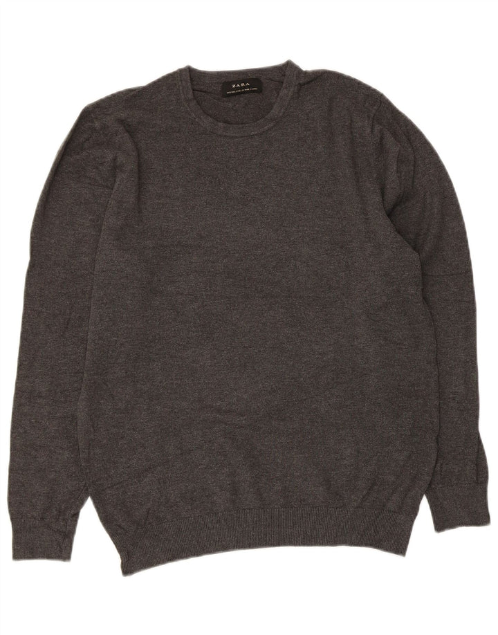Zara Dame Jumper Sweater UK 10 Small Grey