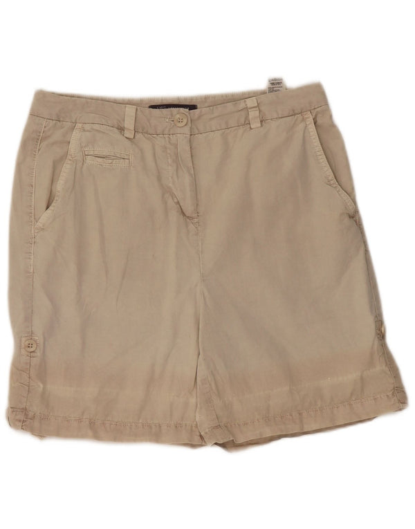 Marks & Spencer Chino Shorts til kvinder UK 10 Small W28 Beige Bomuld