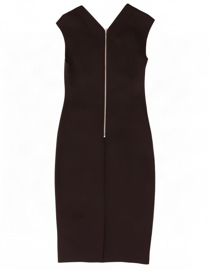 Ted Baker Dame Ærmeløs Bodycon Kjole Størrelse 2 Small Black Floral