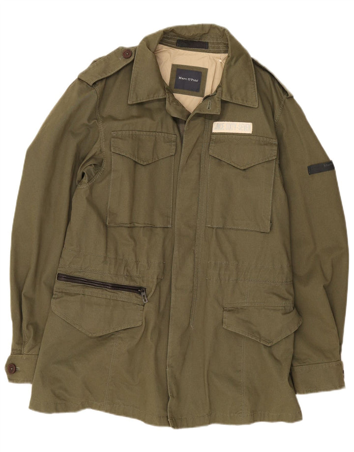 Marc O'Polo Herre Military Jacket UK 36 Small Green Army