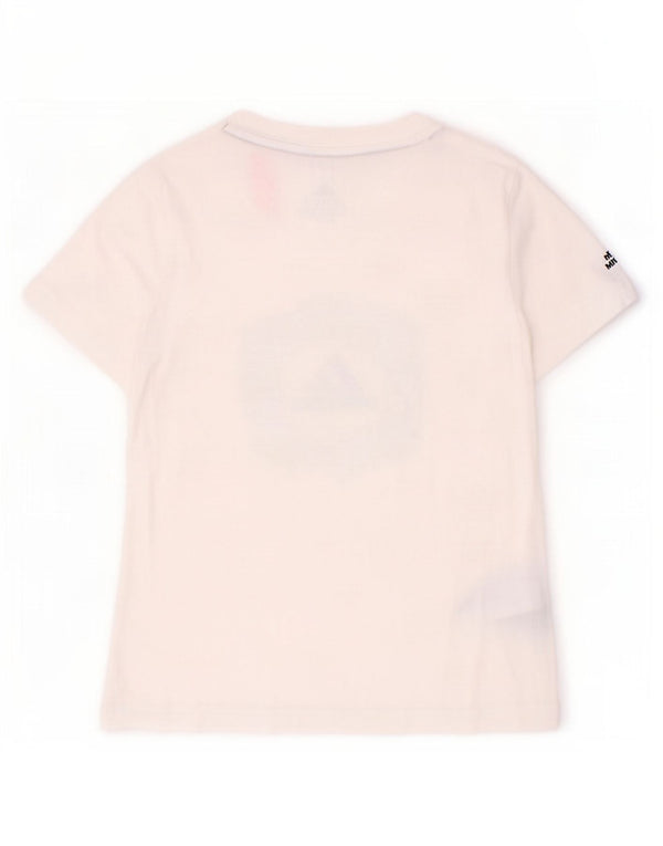 Adidas piger grafisk t-shirt top 8-9 år hvid bomuld