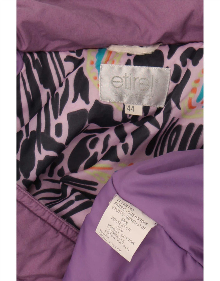 Etirel Dame Oversized Windbreaker Coat IT 44 Medium Lilla Polyester