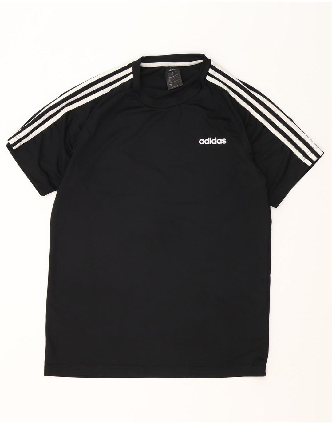 Adidas Herre Climalite T-Shirt Top Medium Sort Polyester