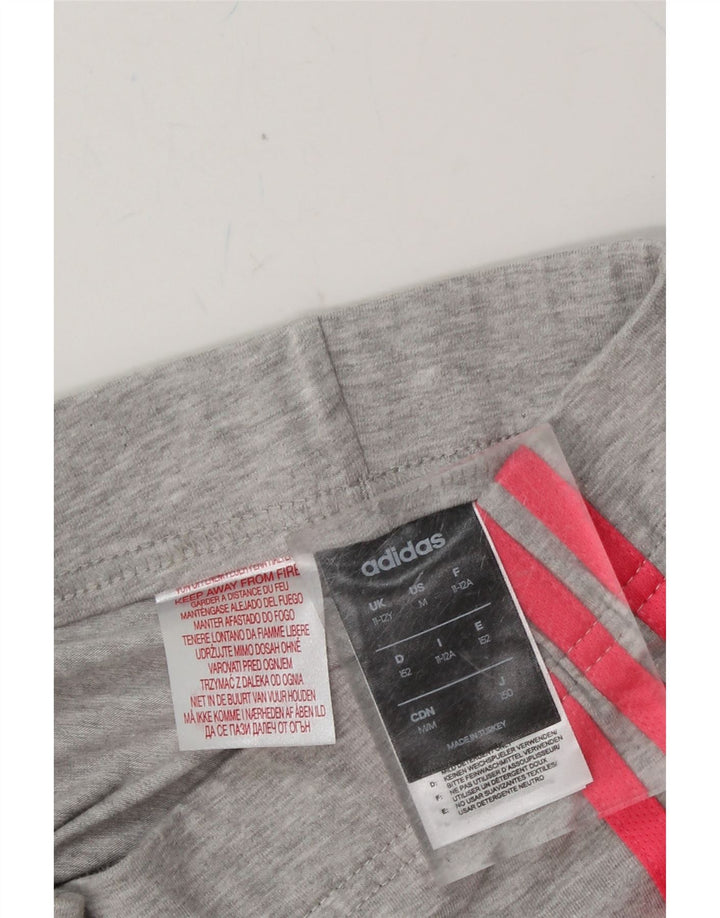 ADIDAS Girls Leggings 11-12 Years  Grey Cotton Vintage Adidas and Second-Hand Adidas from Messina Hembry 