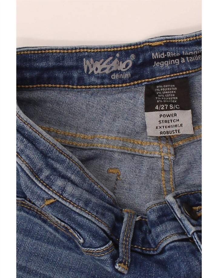 MOSSIMO Womens Power Stretch Jegging Jeans US 4 Small W27 L26 Blue Vintage Mossimo and Second-Hand Mossimo from Messina Hembry 