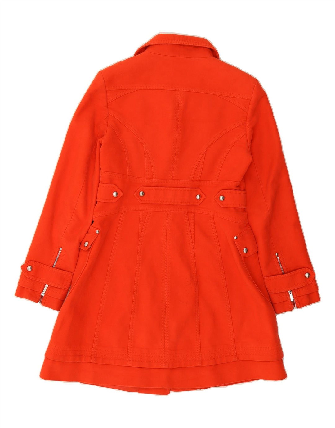 KAREN MILLEN Womens Overcoat UK 12 Medium  Orange Cotton Vintage Karen Millen and Second-Hand Karen Millen from Messina Hembry 