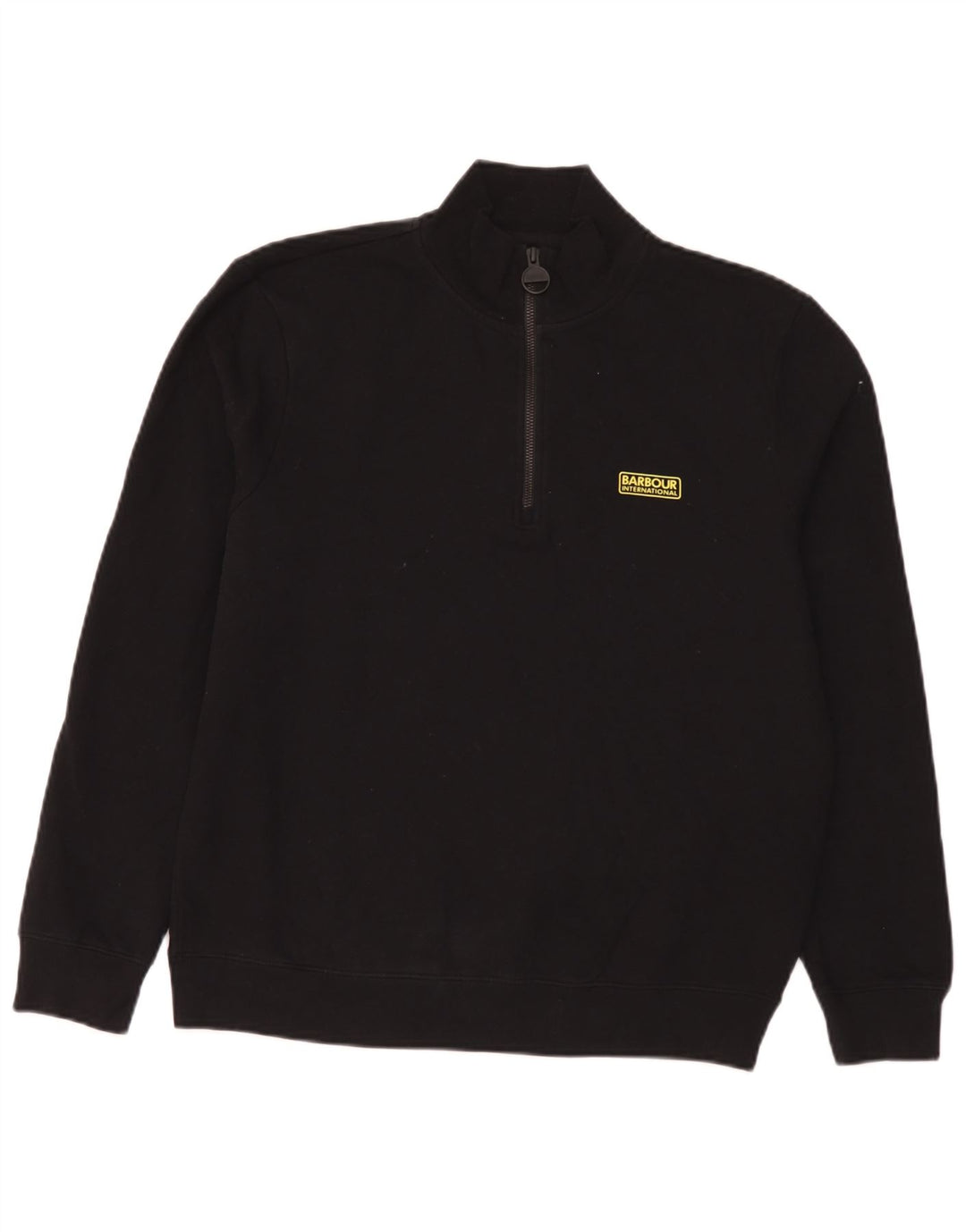 Barbour Sweatshirt med lynlås til mænd XL sort bomuld