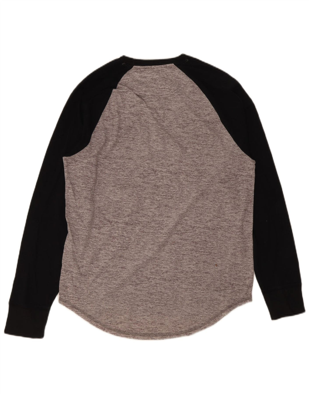 Hollister Herre grafisk top Langærmet mellemgrå Colourblock Bomuld