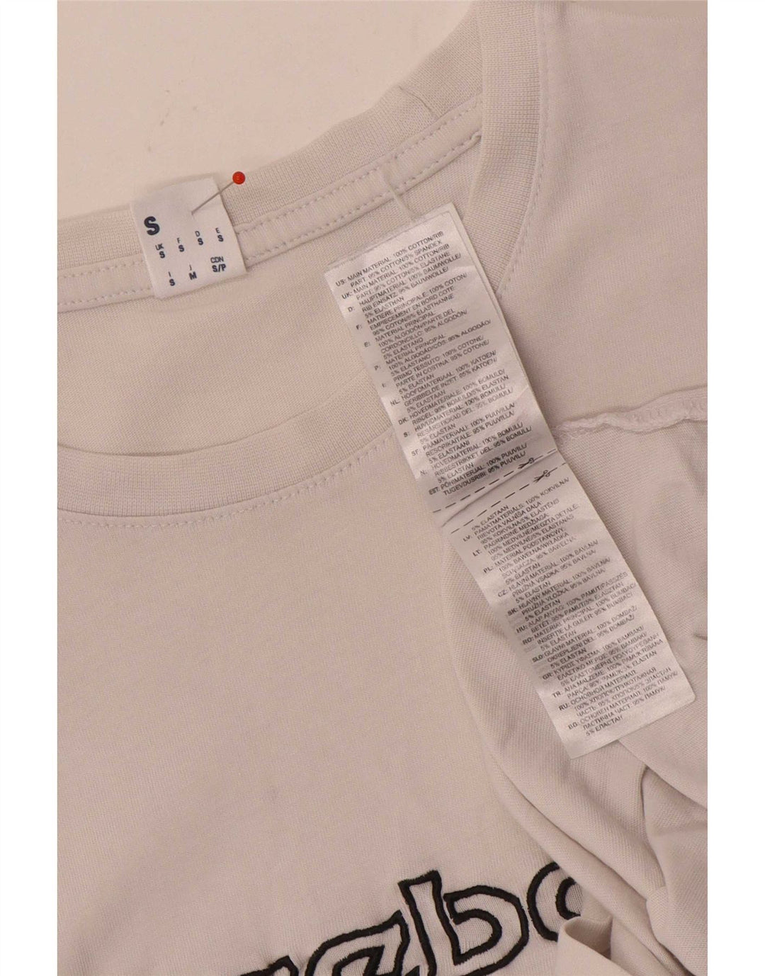 Reebok Herre grafisk T-shirt top lille hvid bomuld