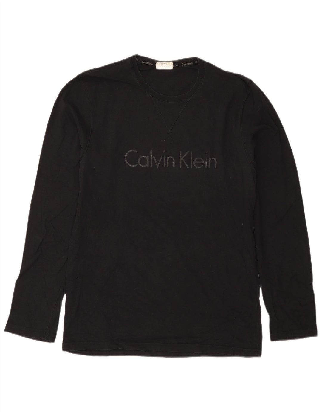 Calvin Klein Herre Grafisk Top Langærmet Lille Sort