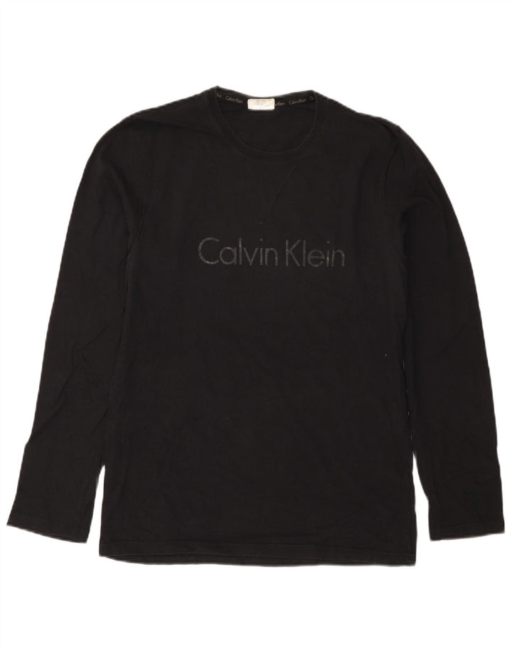 Calvin Klein Herre Grafisk Top Langærmet Lille Sort
