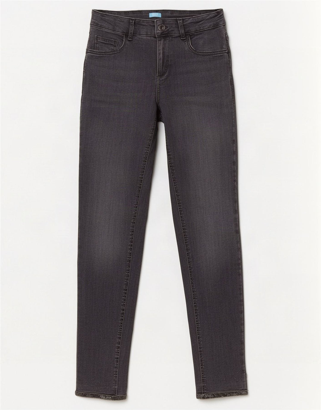 Liu Jo Dame Slim Jeans W30 L28 Grå Bomuld