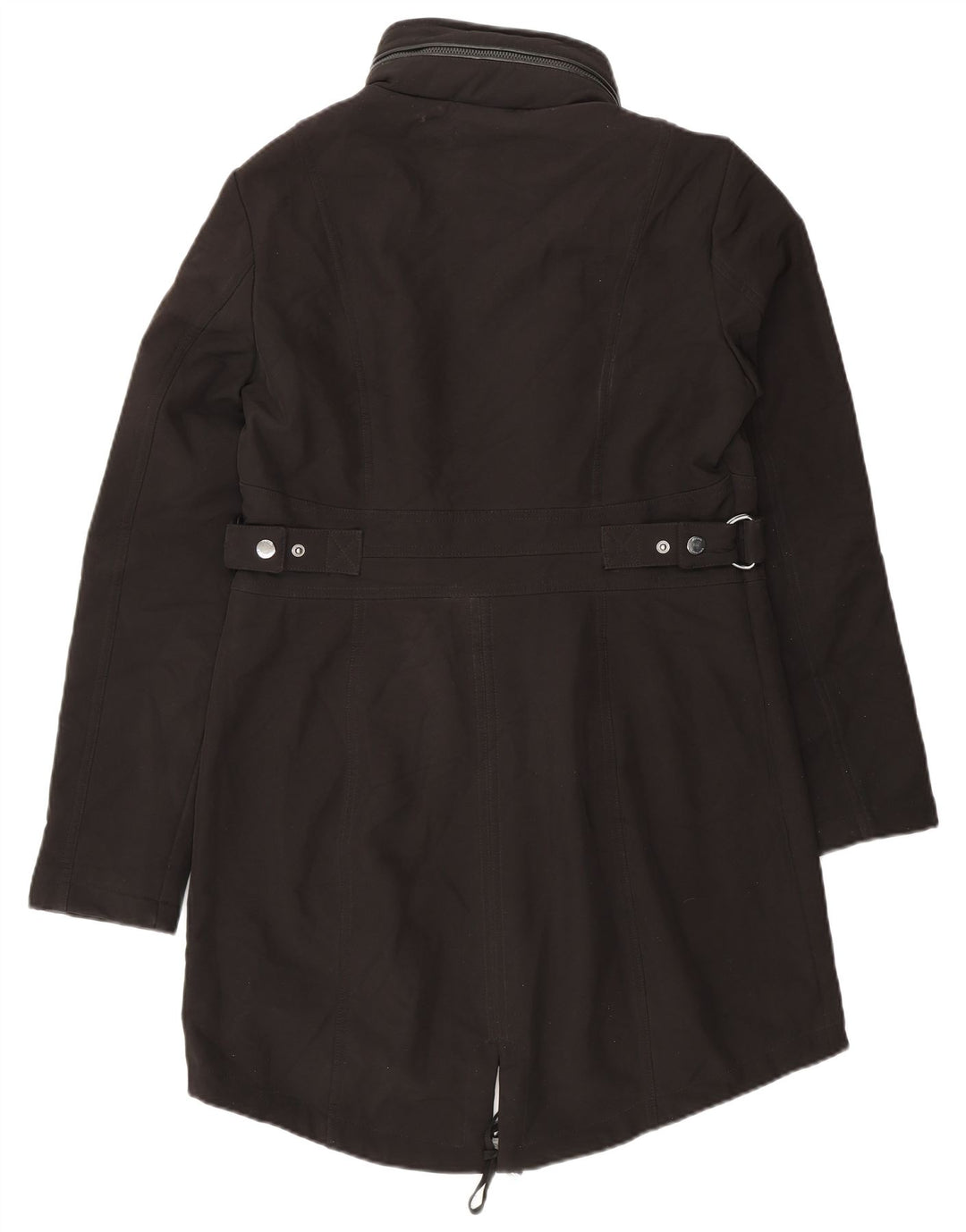 Michael Kors Dame Hooded Parka Jacket UK 10 Small Black Polyester