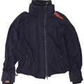 Superdry Womens The Windcheater regnjakke UK 18 XL marineblå nylon