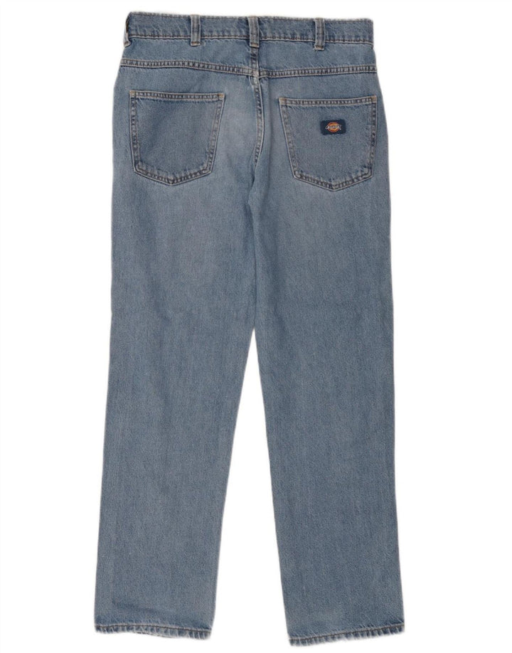 DICKIES Lige jeans til kvinder W28 L30 blå bomuld