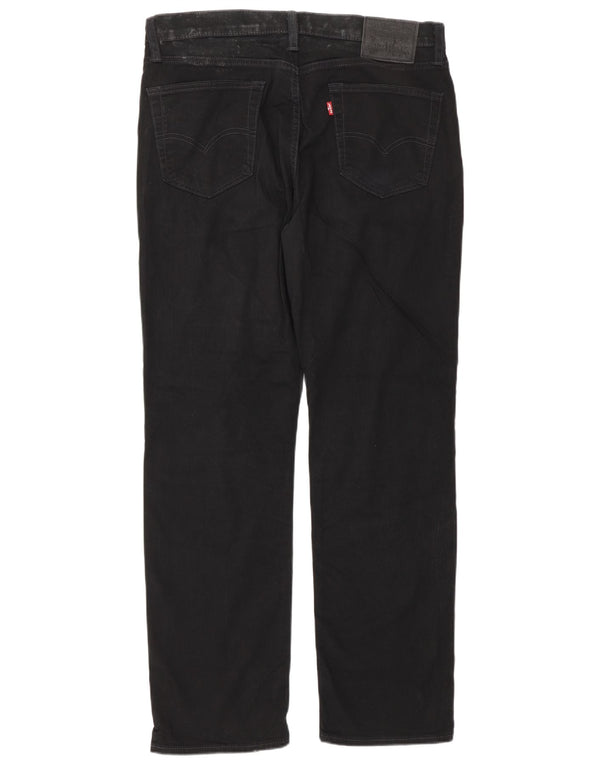 Levi's Herre 514 Straight Jeans W34 L32 Sort Bomuld