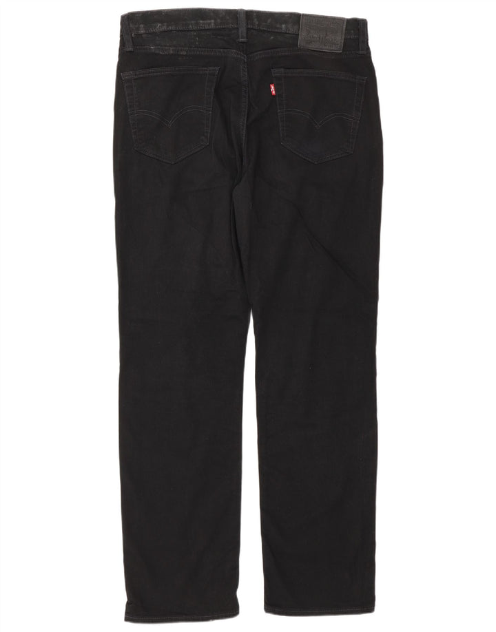 Levi's Herre 514 Straight Jeans W34 L32 Sort Bomuld