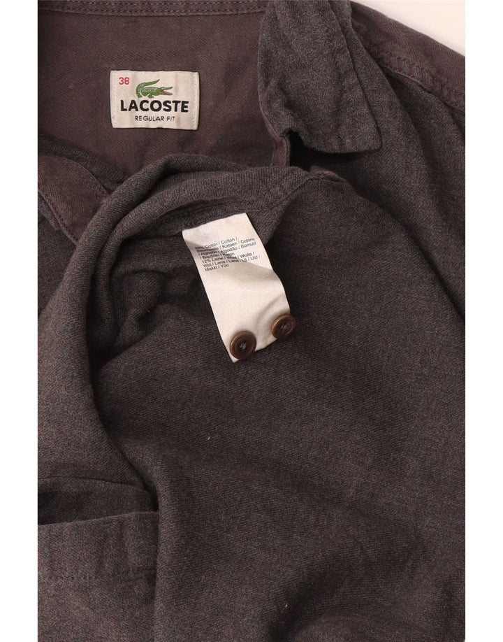 Lacoste herreskjorte str. 38 Lille grå bomuld