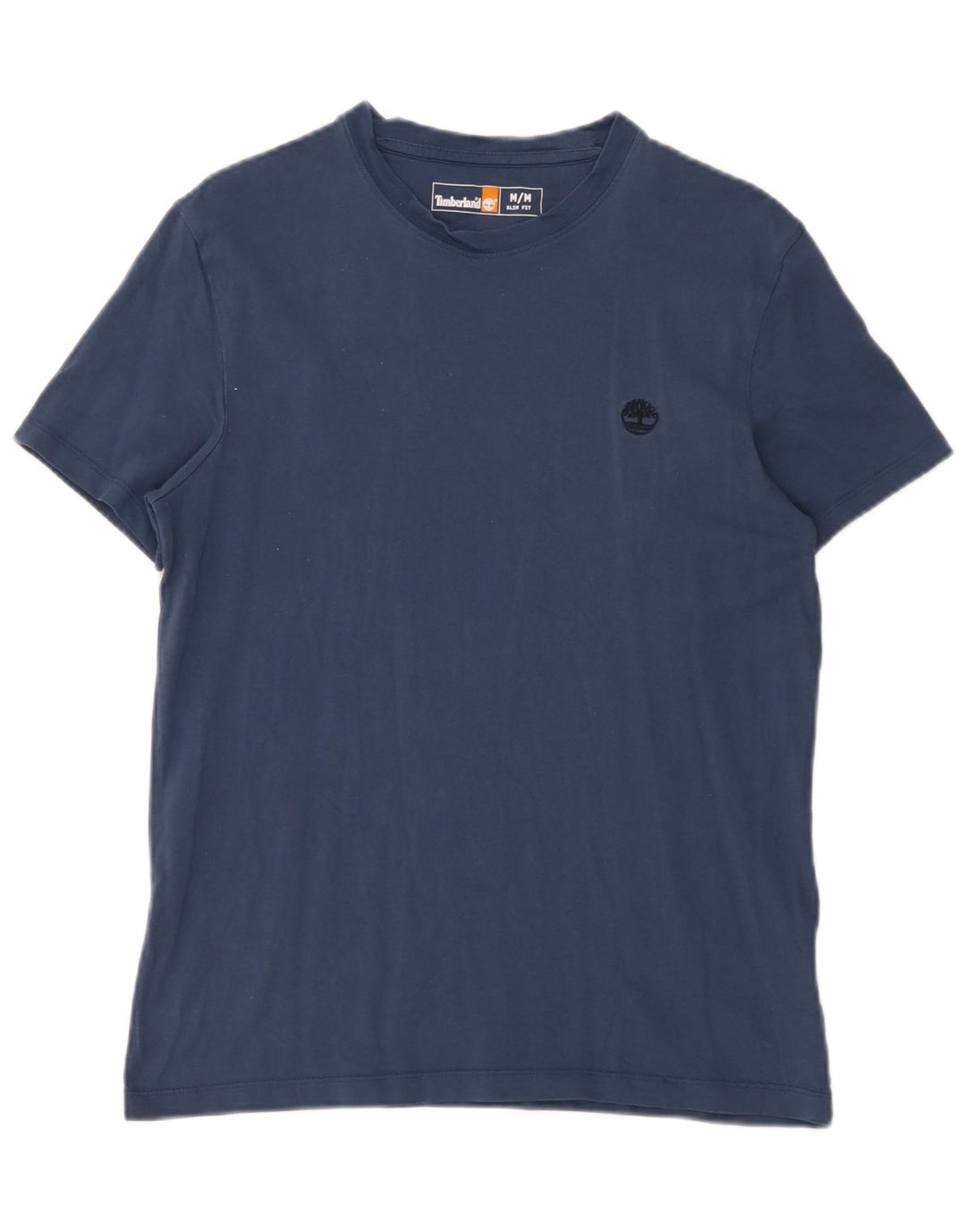 Timberland Herre Slim Fit T-Shirt Top Medium Marineblå Bomuld
