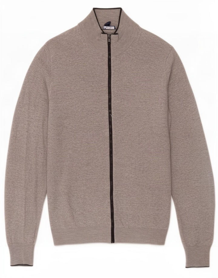 Gap herre cardigan sweater mellemgrå bomuld