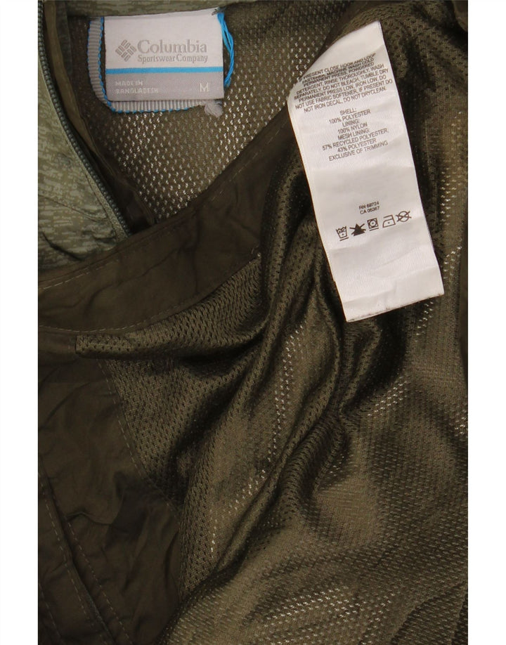 Columbia Regnjakke med hætte til mænd UK 38 Medium Khaki Colourblock Polyester