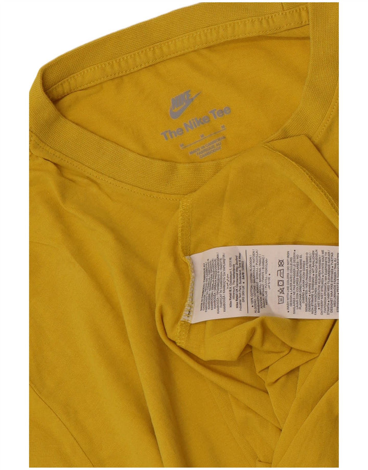Nike Herre T-shirt Top Medium Gul Bomuld