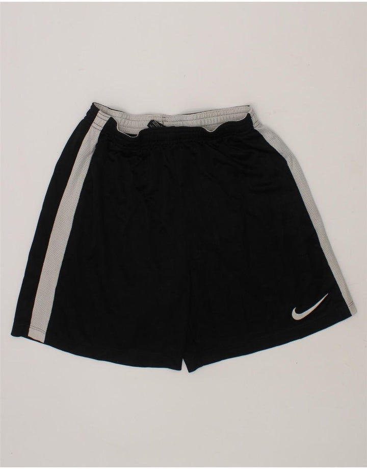 NIKE Boys Dri Fit Sport Shorts 10-11 Years Medium Black Polyester Vintage Nike and Second-Hand Nike from Messina Hembry 