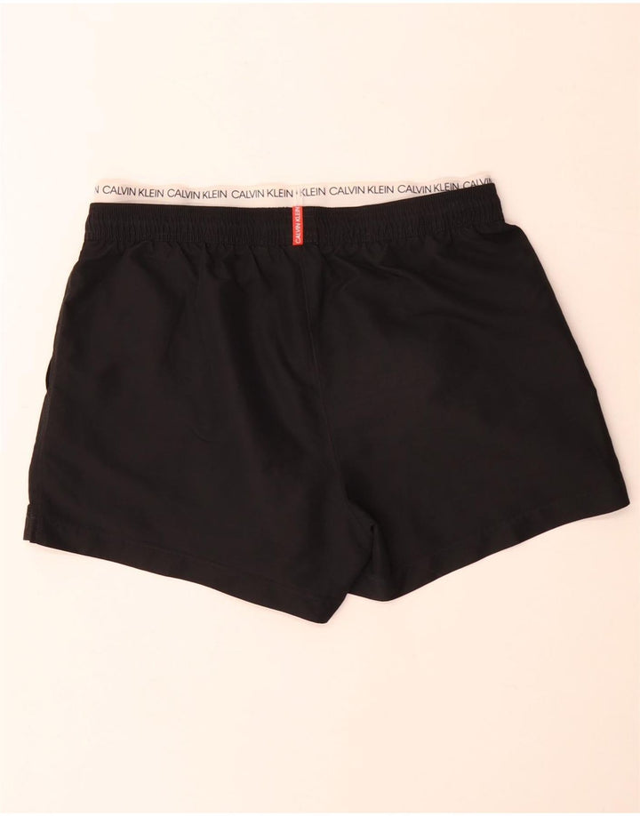 Calvin Klein Herre grafiske svømmeshorts Stor sort farveblok