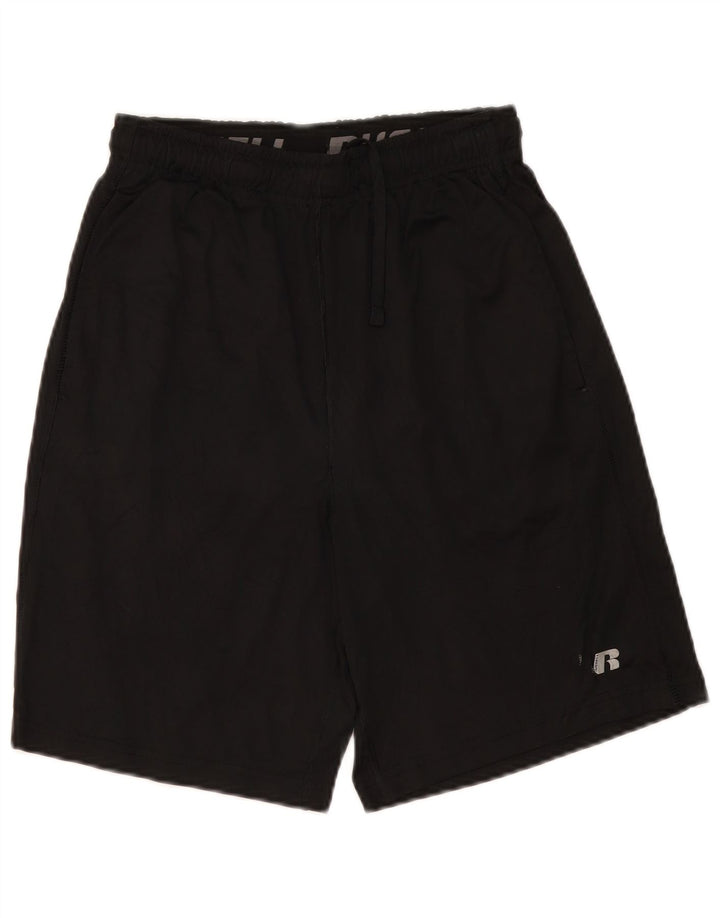 RUSSELL ATHLETIC Herre Dri-Power Sportshorts Små sorte polyester