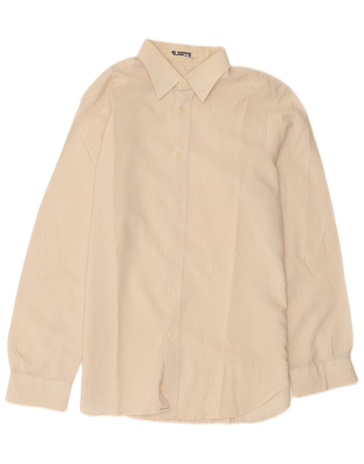 Jean Pierre Herreskjorte Medium Beige Stribet