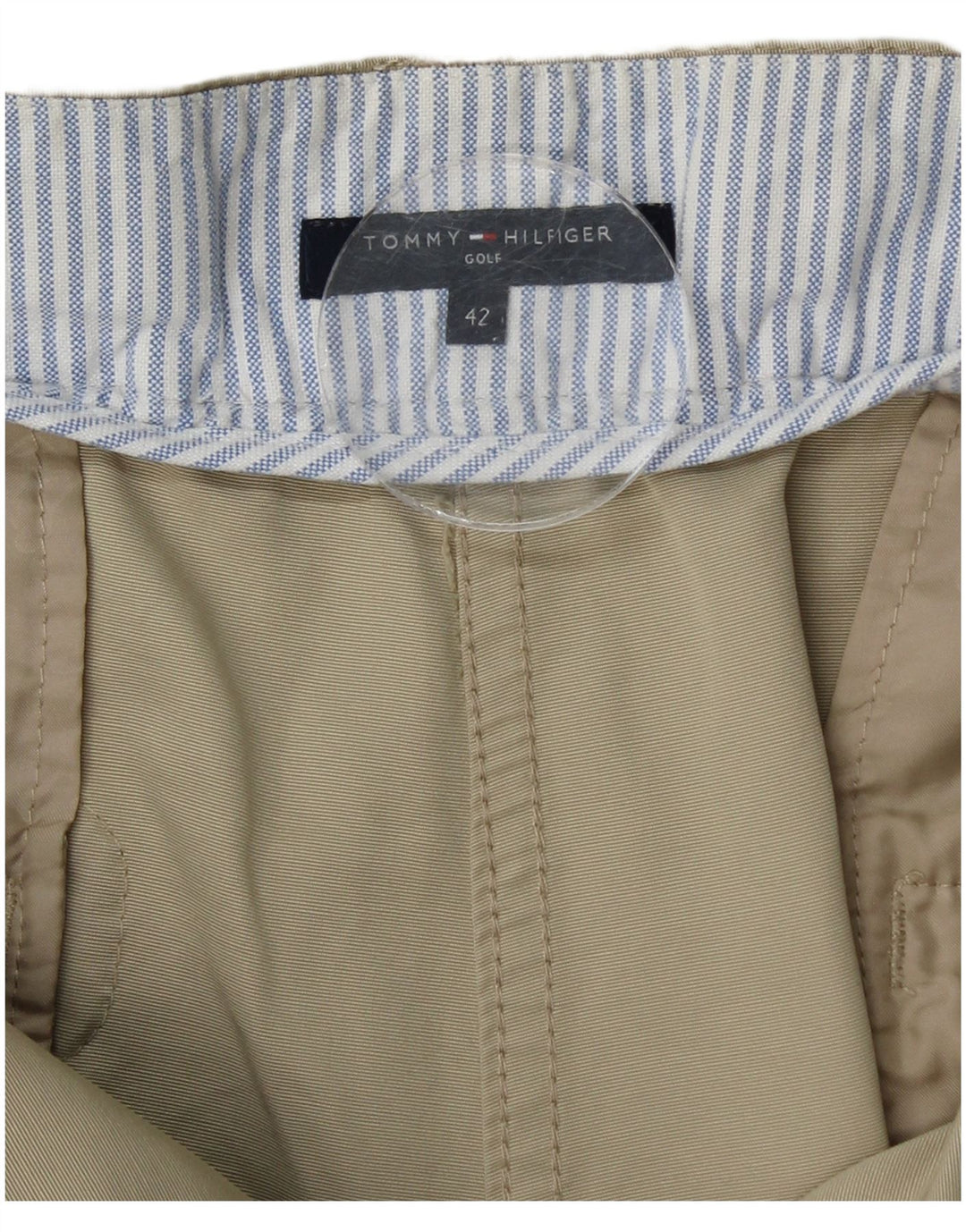 TOMMY HILFIGER Lige fritidsbukser til kvinder EU 42 Large W34 L27 Beige