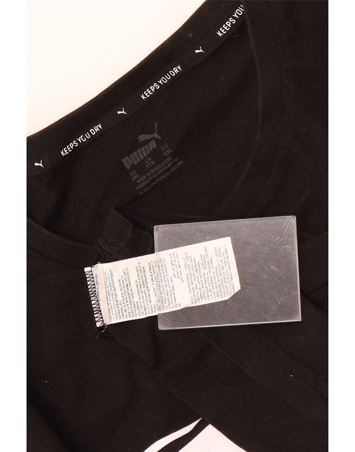 Puma Herre Grafisk T-Shirt Top 2XL Sort Bomuld