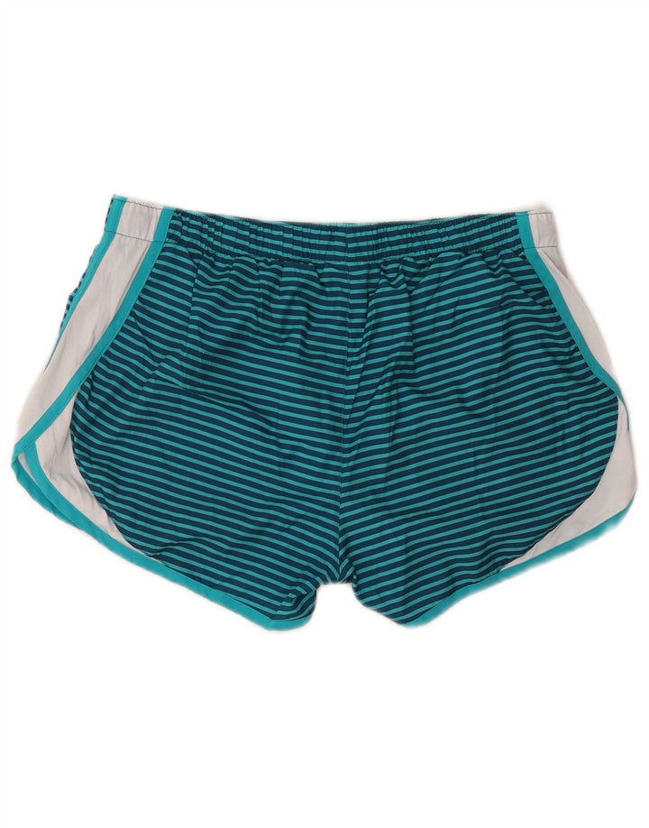 NEW BALANCE Sportsshorts til kvinder UK 14 Mellem marineblå stribet