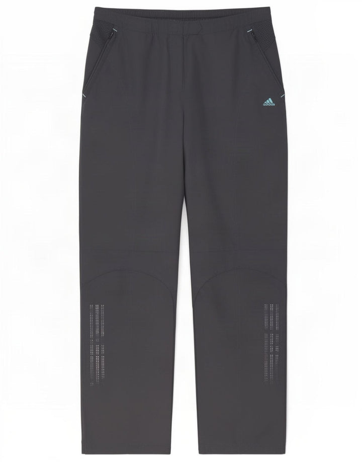Adidas Womens Clima Proof Windbreaker Trouser UK 12 Medium Grey Polyester