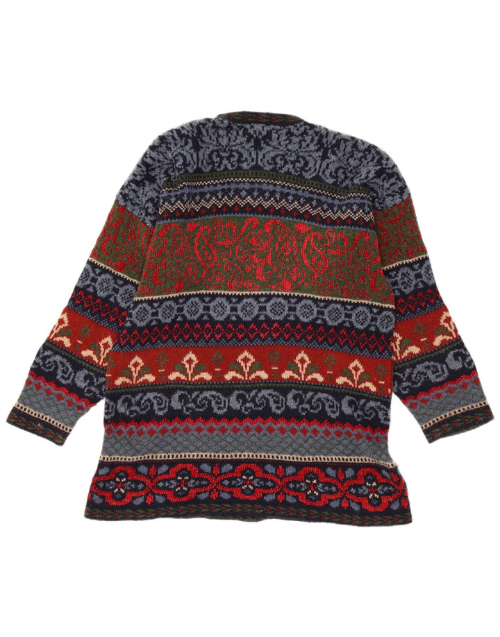 Vintage mænd med rund hals sweater IT 44 Medium Flerfarvet Fair Isle