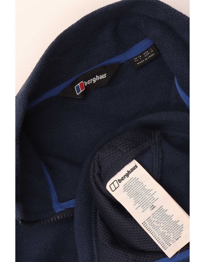 Berghaus Fleecejakke til kvinder UK 14 Stor marineblå polyester