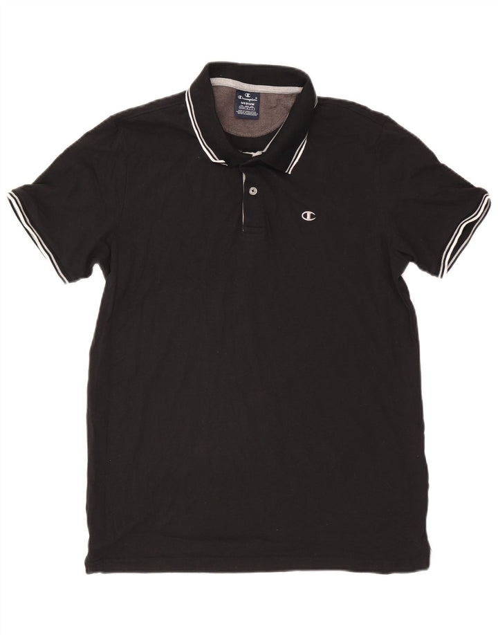 Champion herre poloshirt Medium sort bomuld