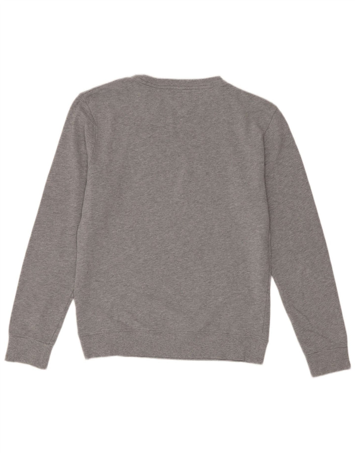 Tommy Hilfiger Herre grafisk sweatshirt jumper lille grå flækket bomuld