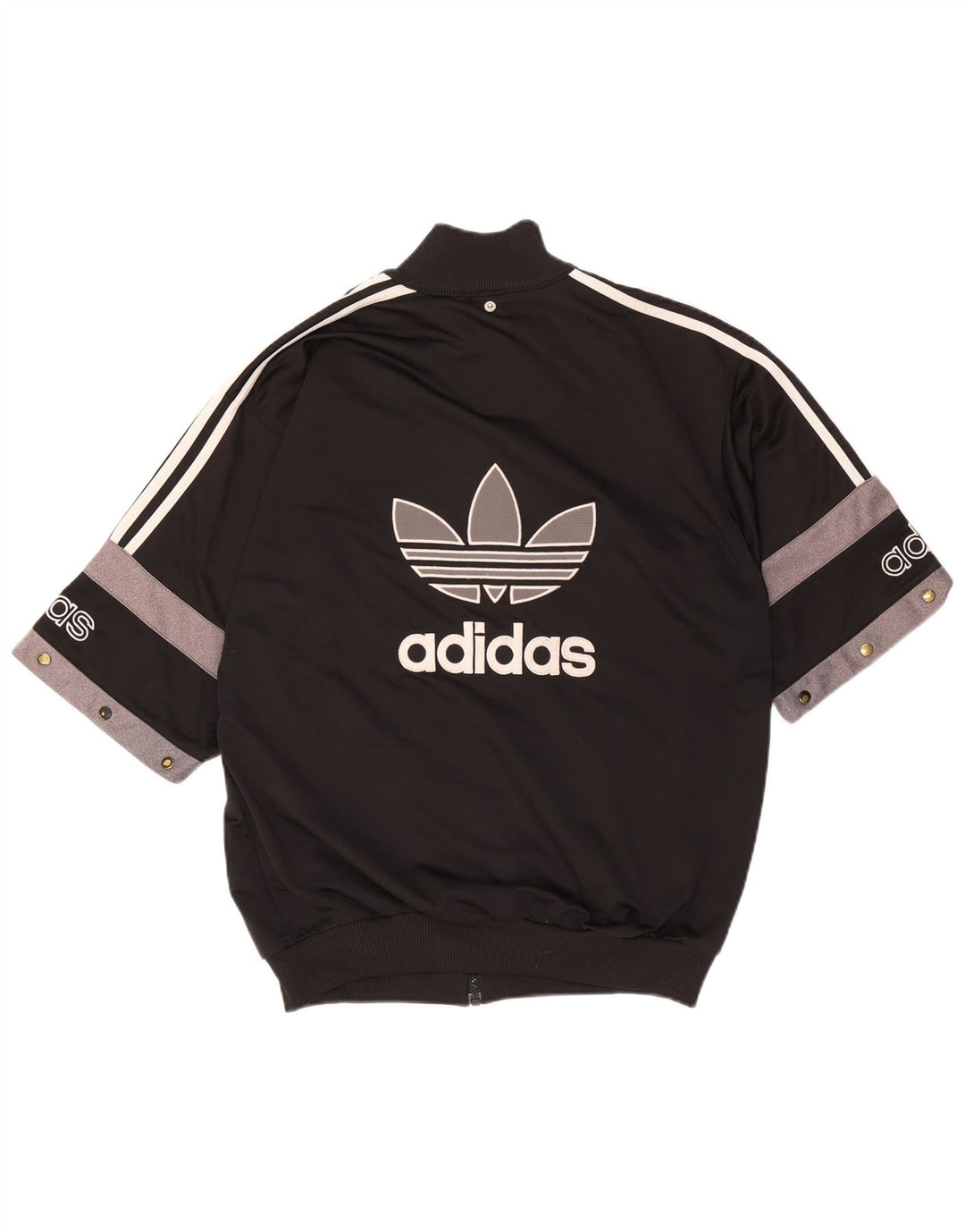 ADIDAS Grafisk træningsdragt topjakke til mænd UK 40/42 Medium Black Colourblock