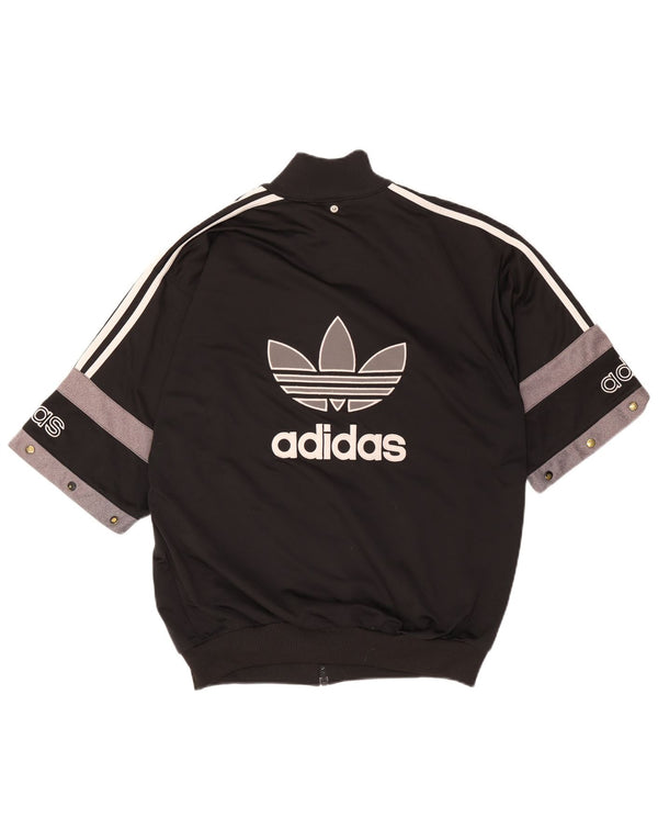 ADIDAS Grafisk træningsdragt topjakke til mænd UK 40/42 Medium Black Colourblock