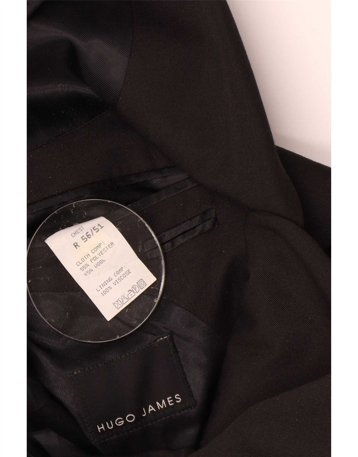 Hugo James Herre 3-knaps Regular Fit Blazer-jakke EU 56 3XL Sort