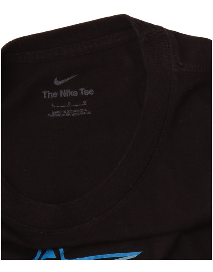 NIKE Grafisk T-shirt top til mænd, stor sort