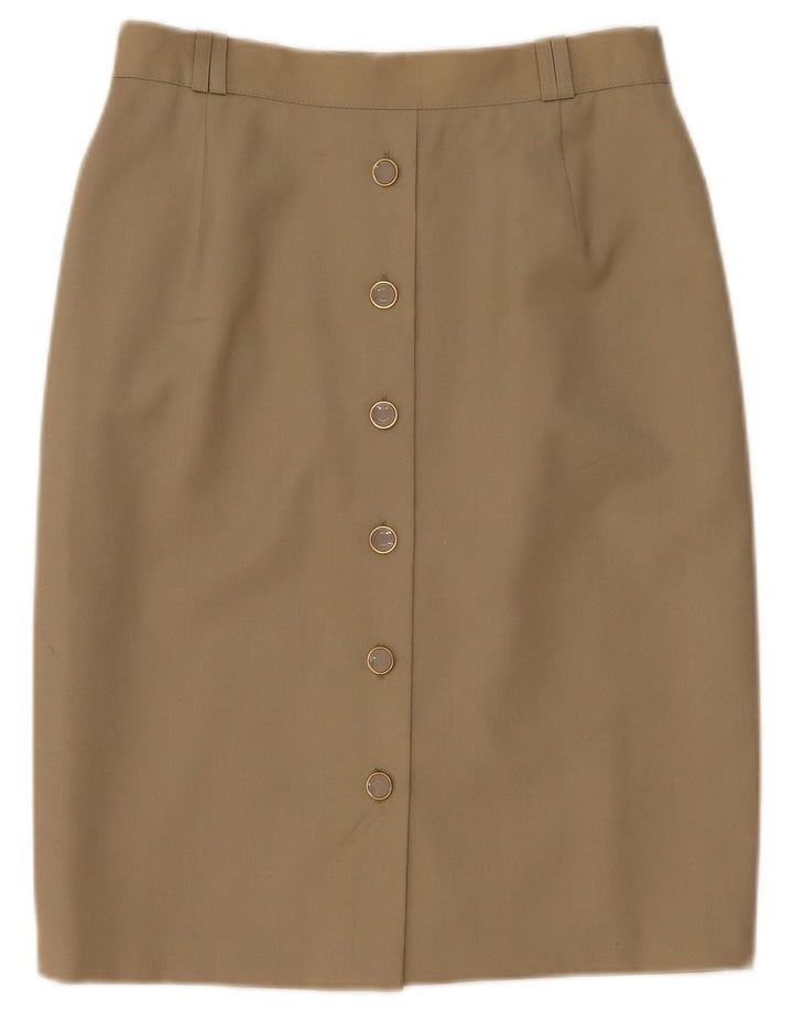 Bianca lige nederdel til kvinder EU 40 Medium W28 Beige Ny uld