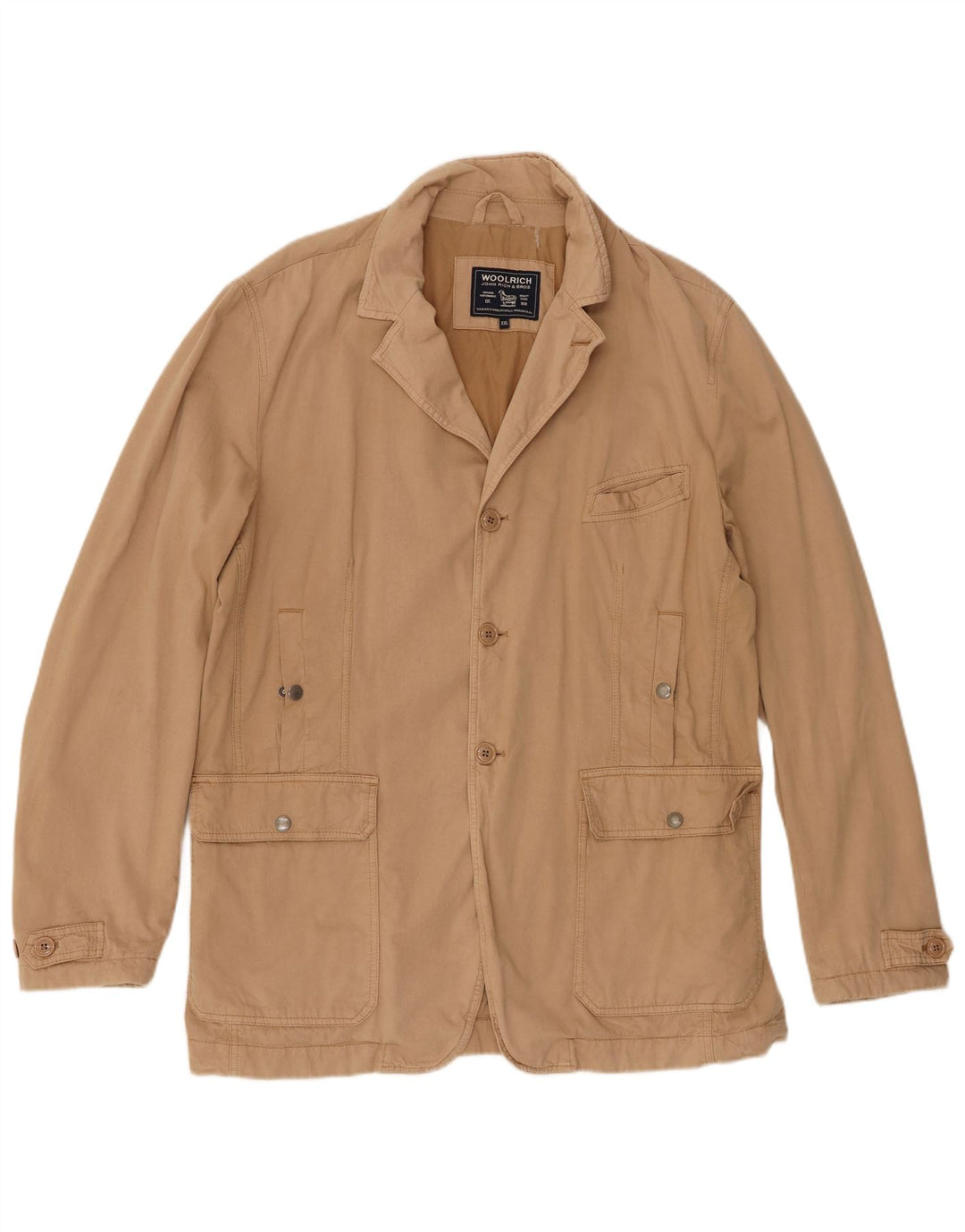 Woolrich Herre Utility Jacket UK 44 2XL Beige Bomuld