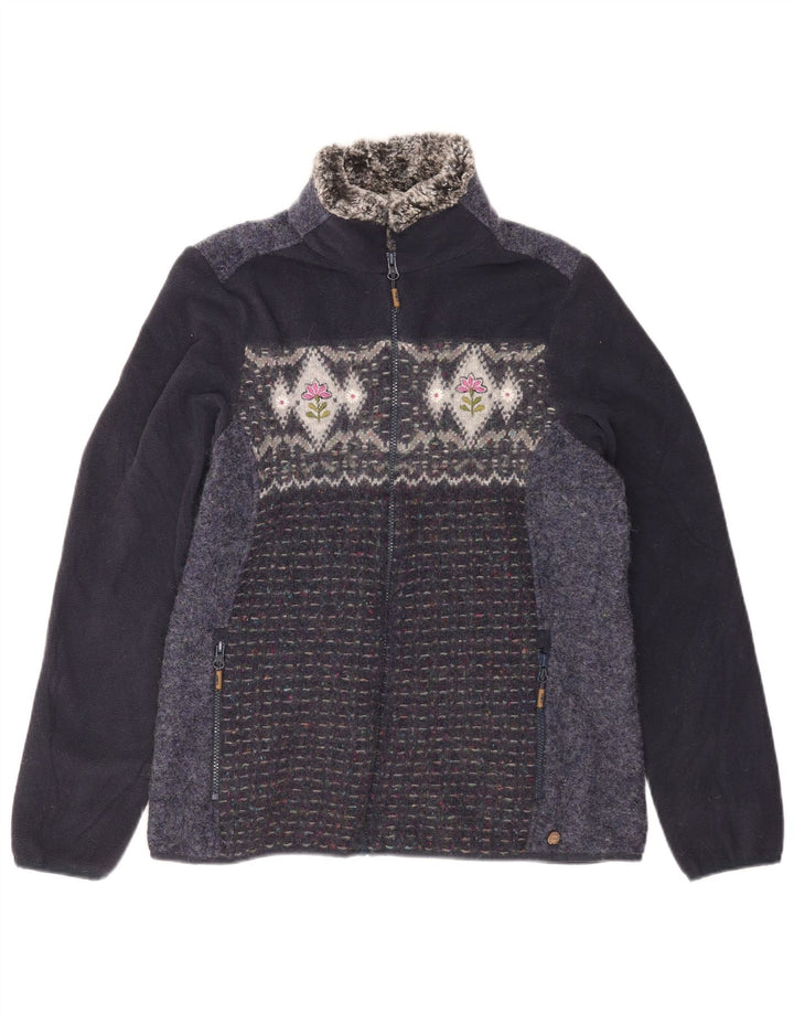 CMP Fleecejakke til kvinder UK 18 XL Marineblå Colourblock Polyester