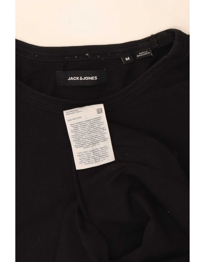 Jack & Jones Herre grafisk T-shirt Top Medium Sort Bomuld