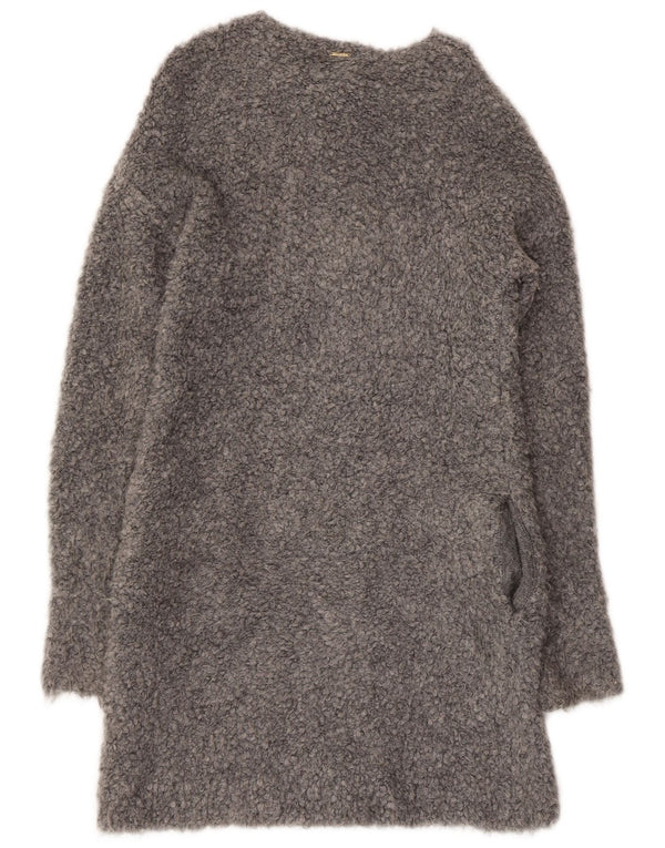 Liu Jo Womens Knit Overcoat UK 8 Small Grey