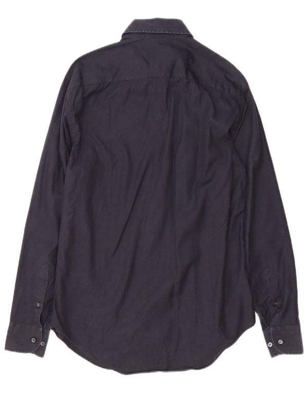 Armani Collezioni Herreskjorte str. 39 15 1/2 Medium Navyblå Bomuld