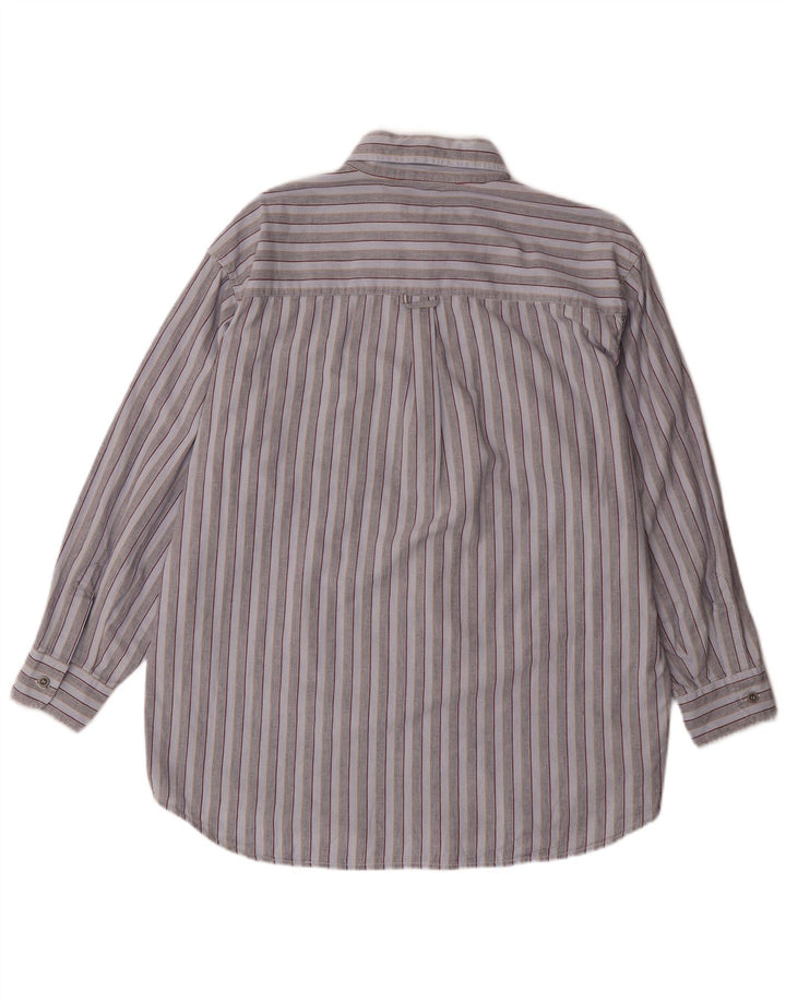 Carrera herreskjorte XL blå stribet bomuld