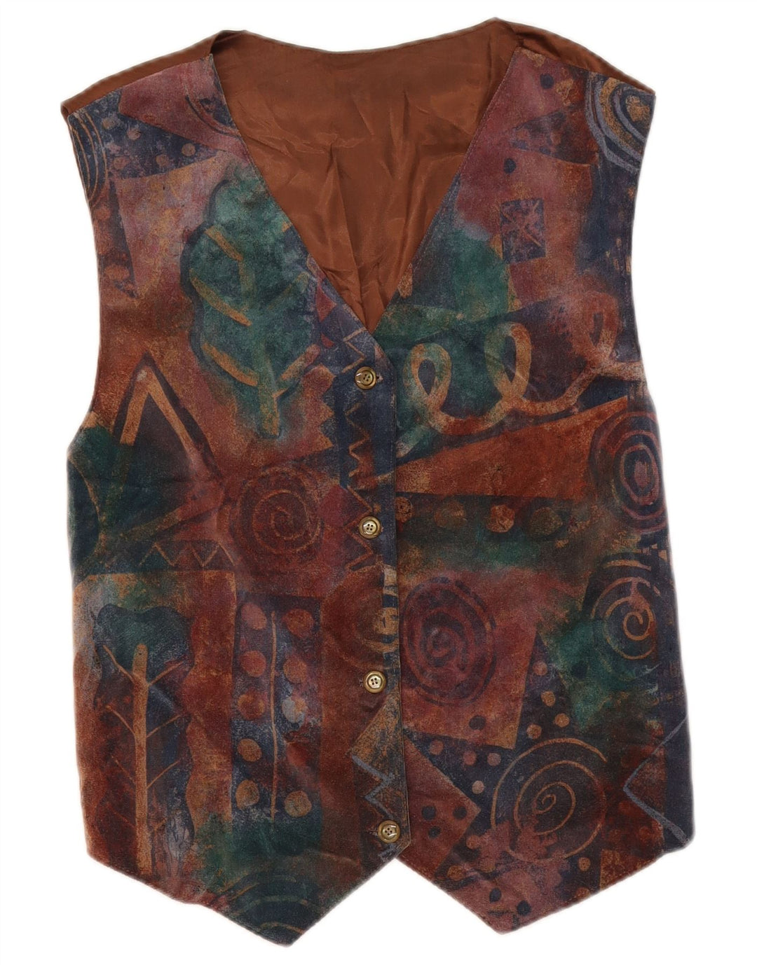 Vintage damevest UK 14 medium brun